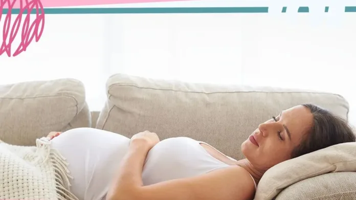 gambar ibu hamil tidur terlentang